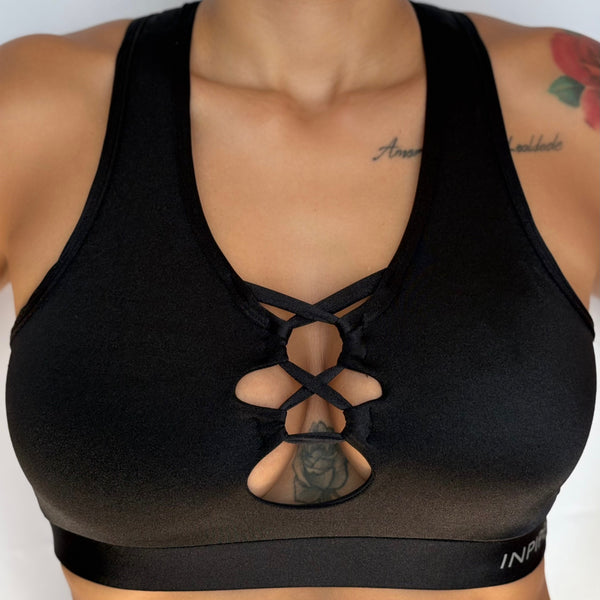 Top Fitness Nadador Trançado Kett Flicker Preto