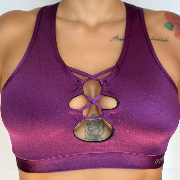 Top Fitness Nadador Trançado Kett Flicker Roxo