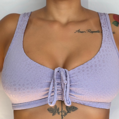 Top Fitness com Laço Power Jacquard Lucy