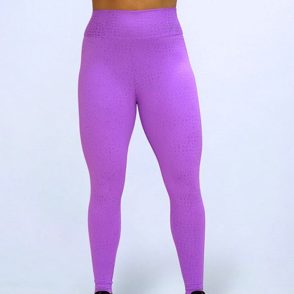 Calça Legging Fitness Power Jacquard Grape