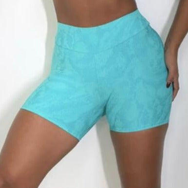 Short Fitness Wave Jacquard Sereia